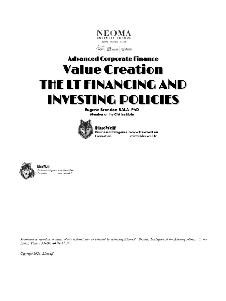 Advanced CorpFin 2024 Ch2 | PDF | Capital Budgeting | Net Present Value