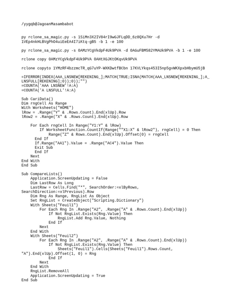 SCRIPT VBA | PDF | System Software | Ibm Pc Compatibles
