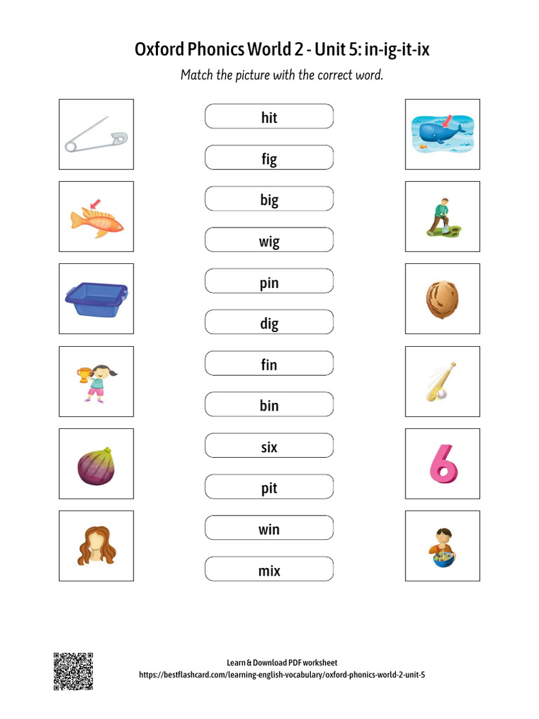 Oxford Phonics World 2 Unit 5 Worksheet | PDF