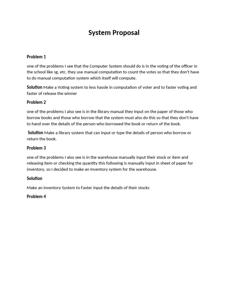 School Voting and Library System Proposal | PDF