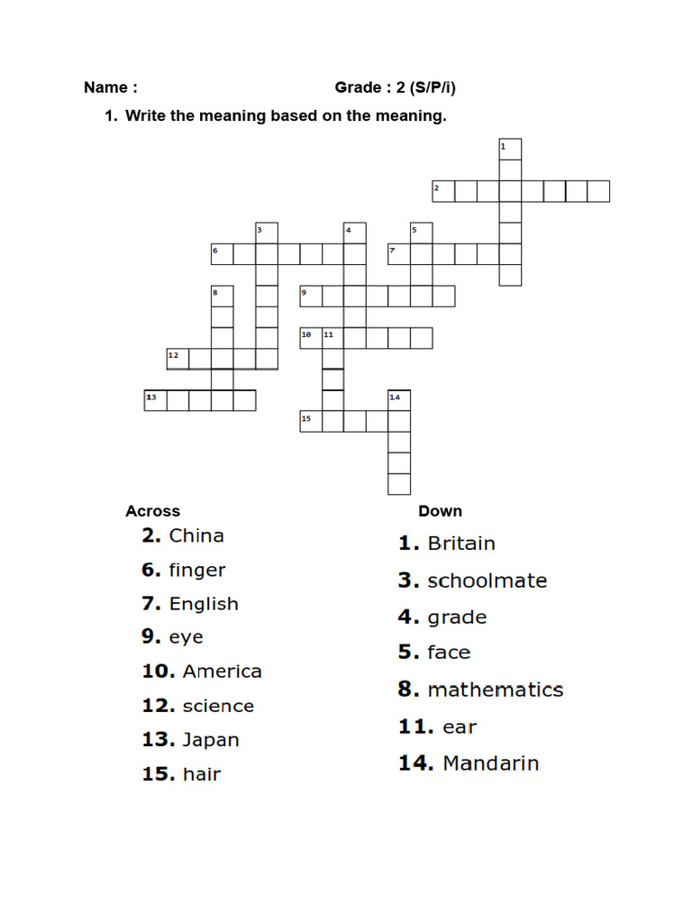 Grade 2 Language Exercises | PDF