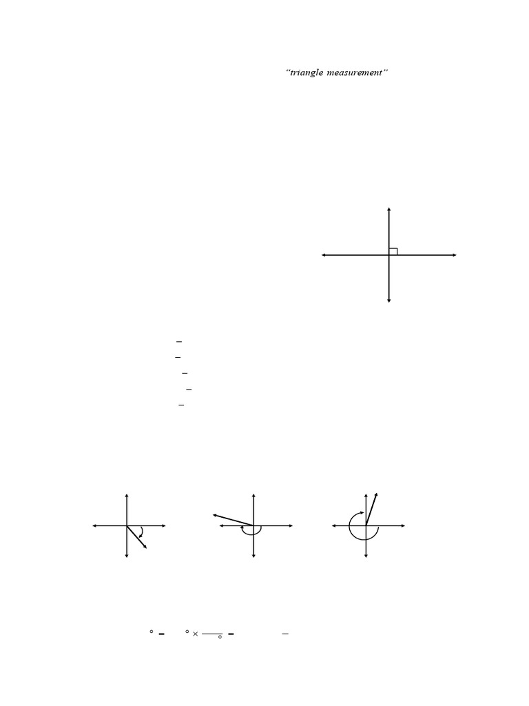 Mthe Trigonometry Handout | PDF | Trigonometric Functions | Triangle