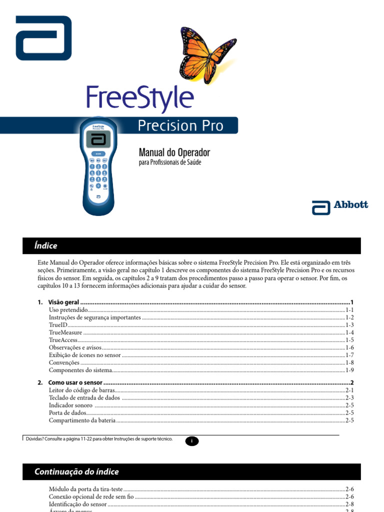 Manual do FreeStyle Precision Pro | PDF | Código de barras | Rede de ...