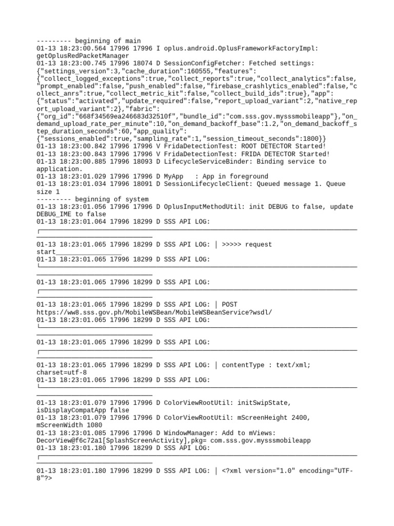 SSS Mobile App API Logs Analysis | PDF | Computing | Information Technology