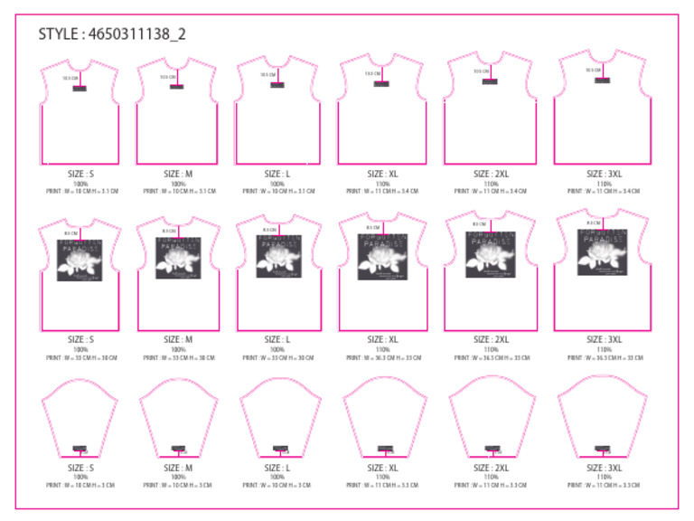 Print Size Specifications and Styles | PDF