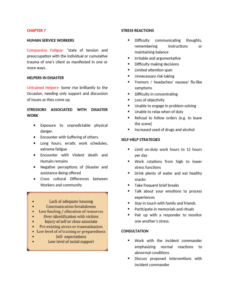 Chapter 7 DMH | PDF | Stress (Biology) | Psychological Trauma