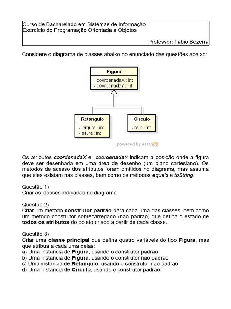 Exercício Prático Poo 1 Pdf