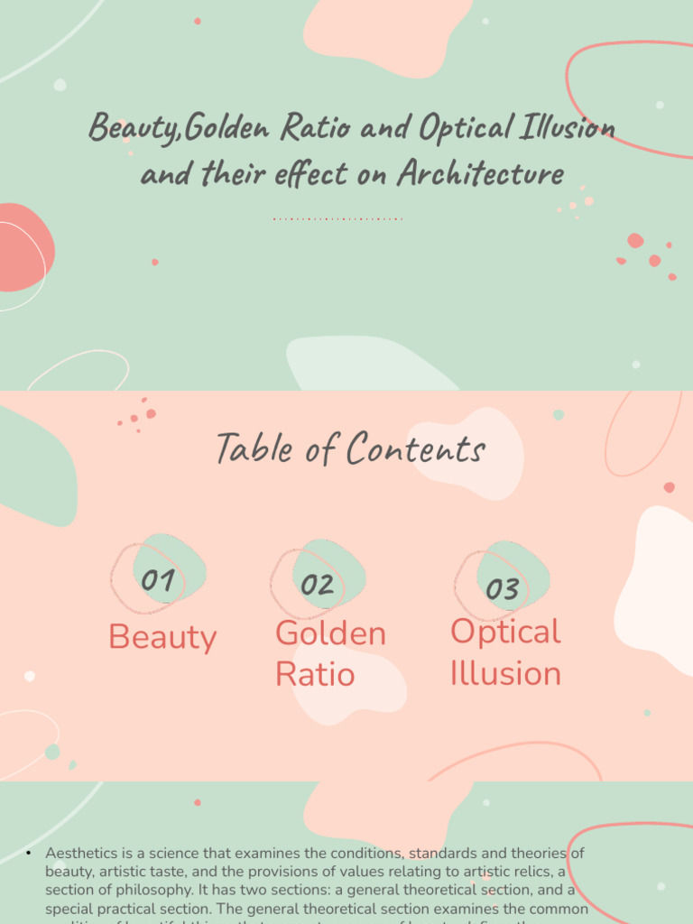 Beauty, Golden Ration and Optical Illusion | PDF | Beauty | Illusion