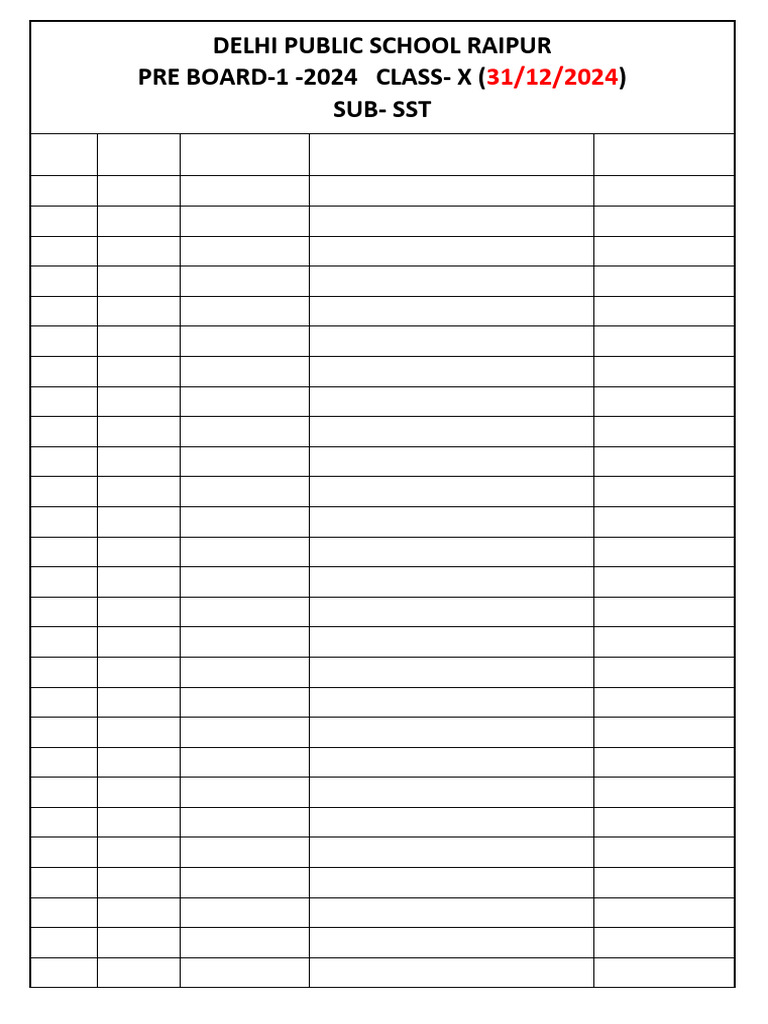 Class X Pre Board-1 2024 Results | PDF