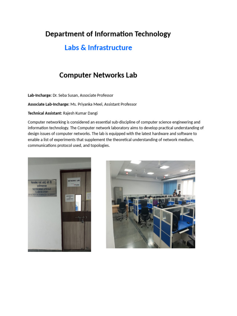 IT Labs Overview and Research Focus | PDF | Computer Network | Malware