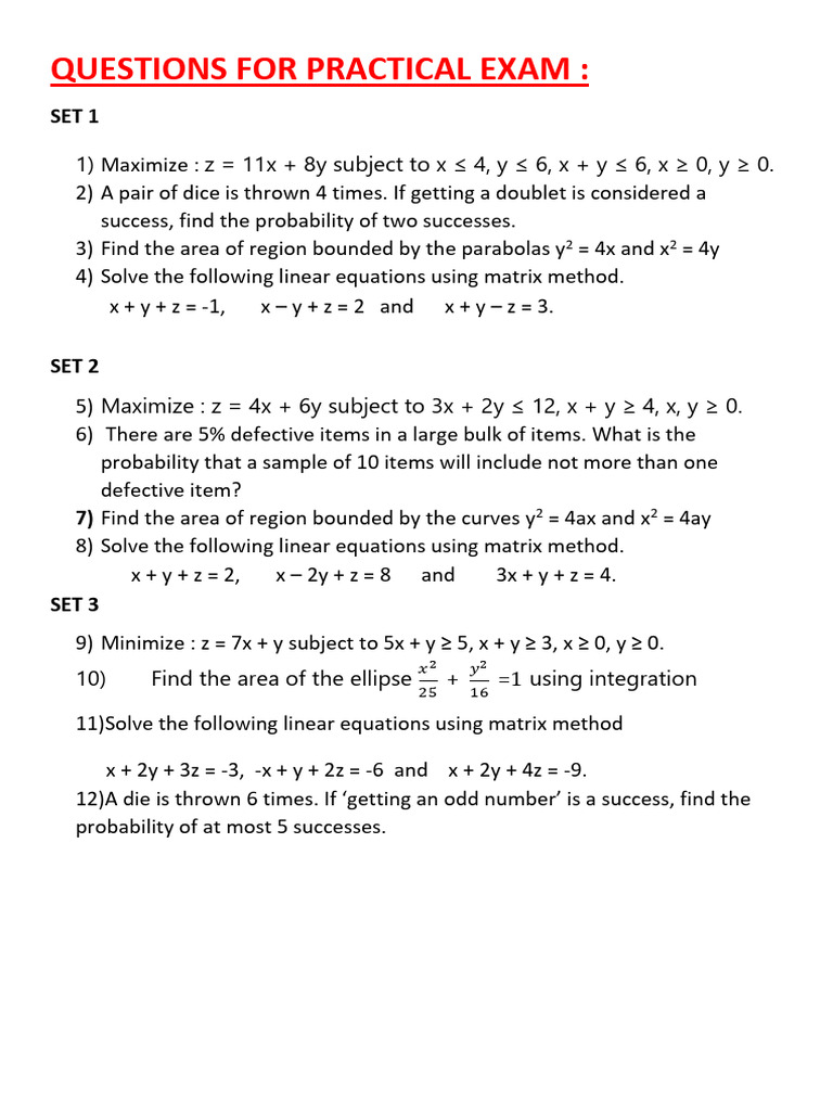 Practise Questions for Practical Exam | PDF | Vertex (Graph Theory) | Area
