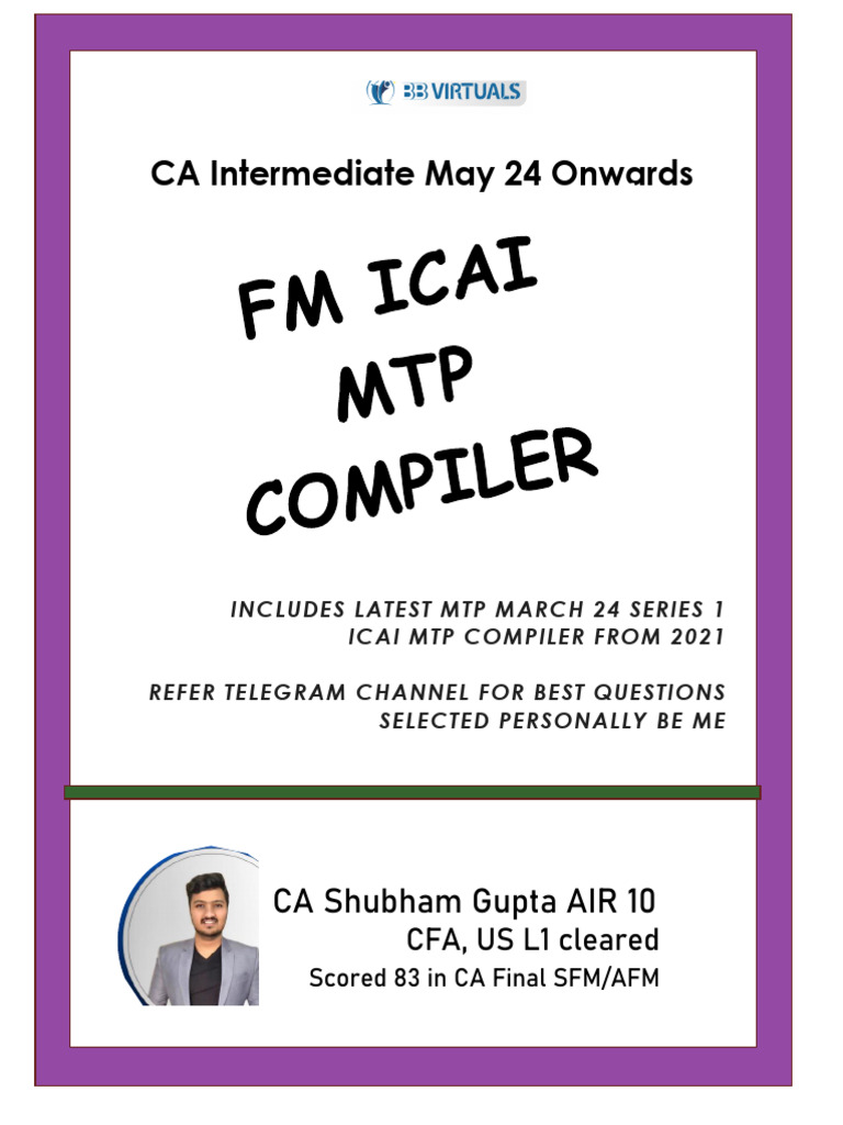 FM Icai MTP Compiler | PDF | Net Present Value | Economies