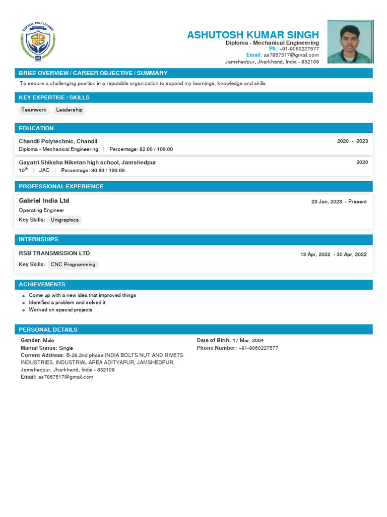 Ashutosh Singh Diploma MechanicalEngineering 2023 02 12 16 54 35 174048 ...