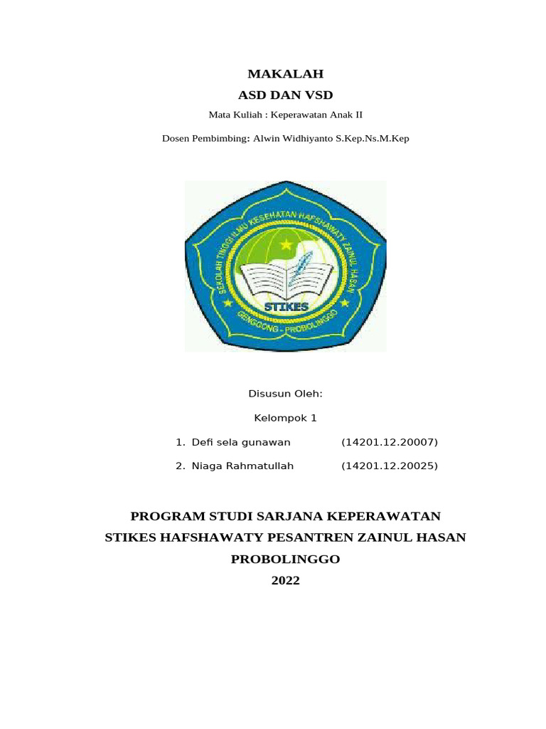 Rencana Asuhan Keperawatan ASD & VSD | PDF