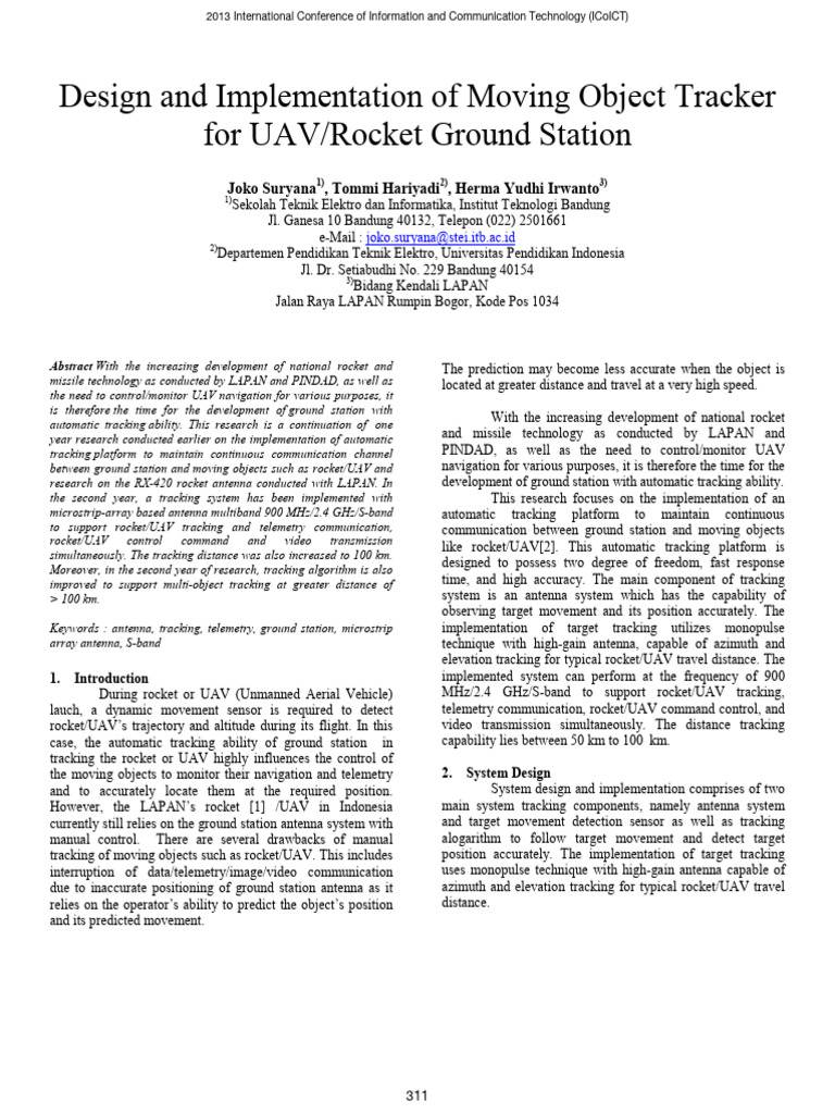 Design and Implementation of Moving Obje | PDF | Antenna (Radio ...