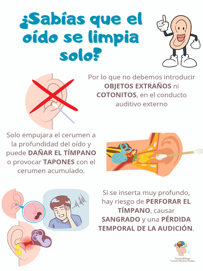 Flyer Cuídate Los Oídos Pdf Oído Escuchando