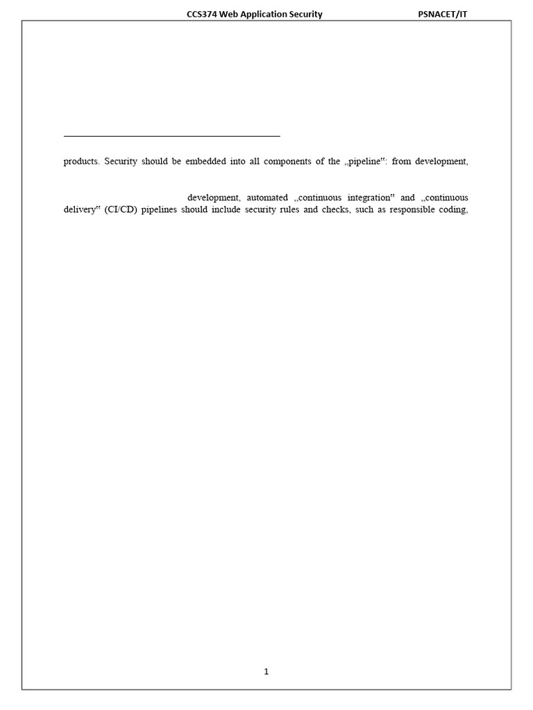 Was Unit-Ii Secure Development and Deployment | PDF | Security ...