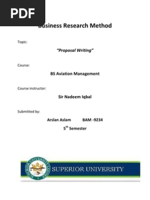  Proposal Writing
