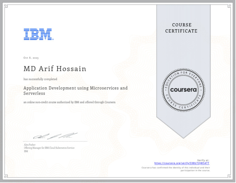 Microservices & Serverless Course Completion | PDF