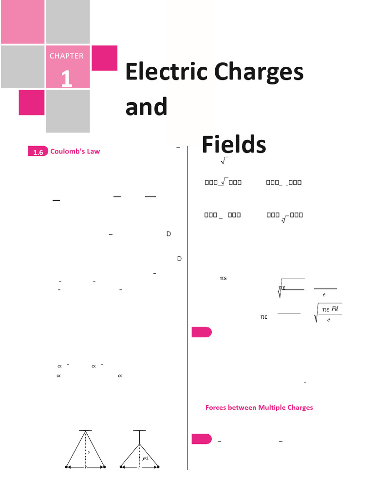 01 Electric Charge and Field | PDF | Ion | Force