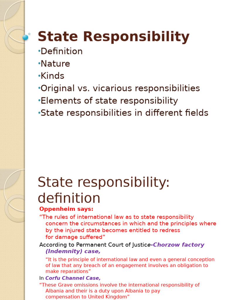 State Responsibility in International Law | PDF | Crimes | Crime & Violence