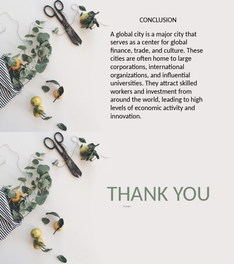 Understanding Global Cities' Impact | PDF