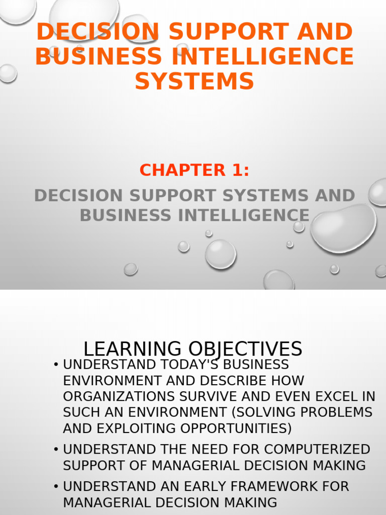 Decision Support & Business Intelligence | PDF | Databases | Graphical ...