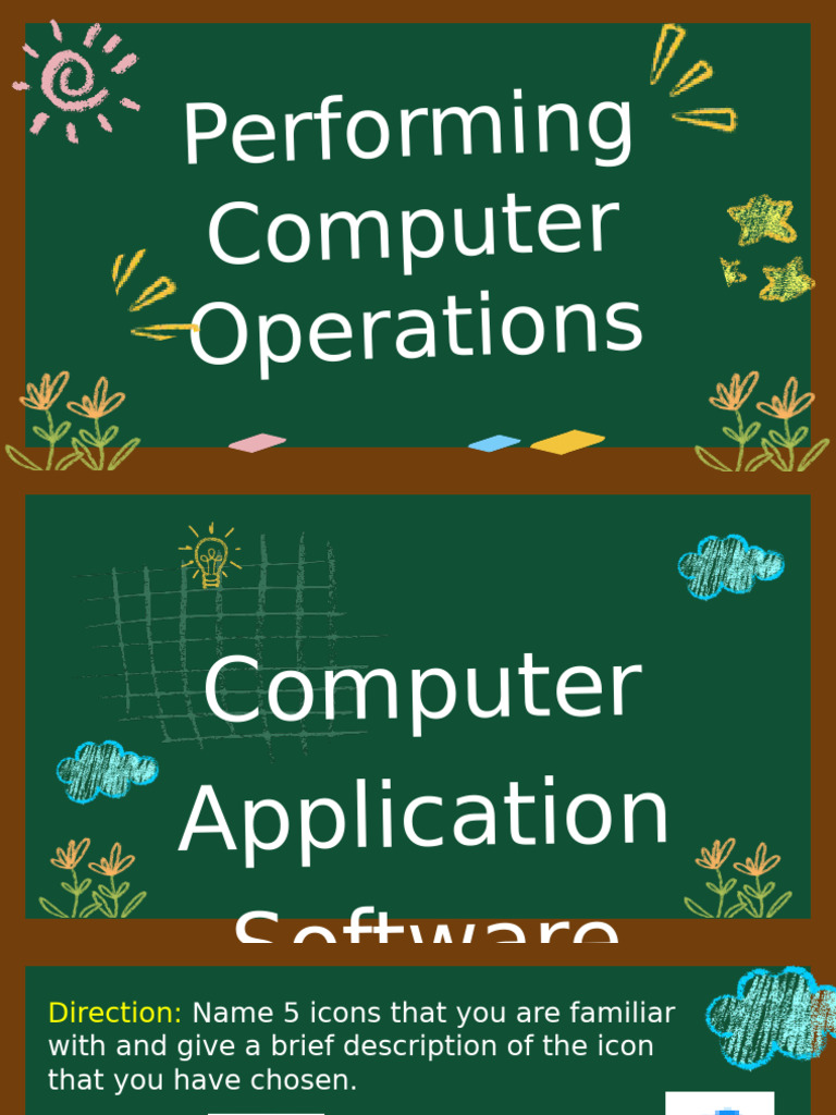 Week 9 - Performing Computer Operation | PDF | Computer File | Filename