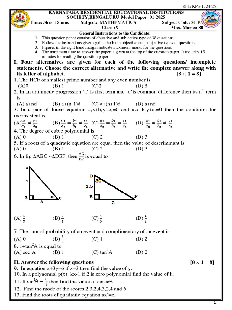 Model QP 1 - 250201 - 092306 | PDF | Area | Circle