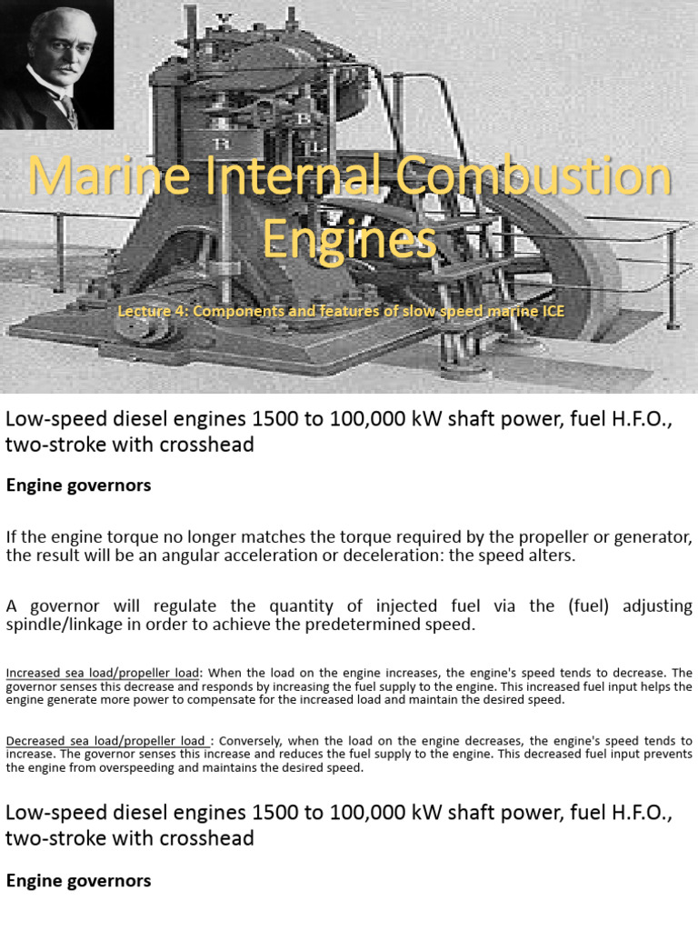 Marine Low-Speed Diesel Engine Governors | PDF | Diesel Engine | Engines