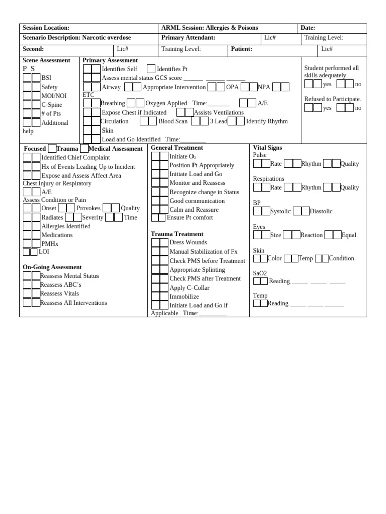 Narcotic Overdose Emergency Protocol | PDF | Thorax | Clinical Medicine