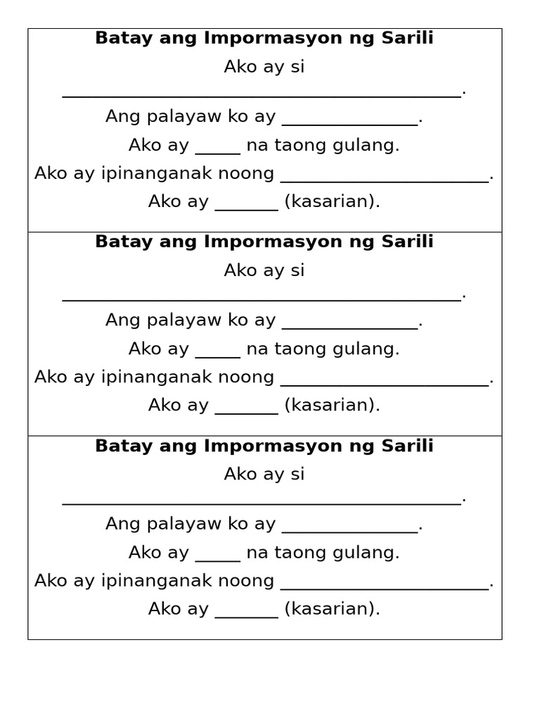 Ako Ay Si | PDF