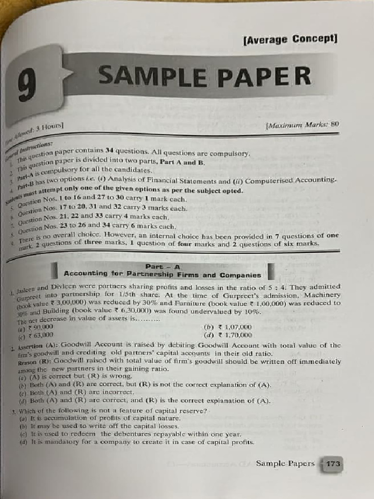 Sample Accounting Exam Paper | PDF | Balance Sheet | Revenue