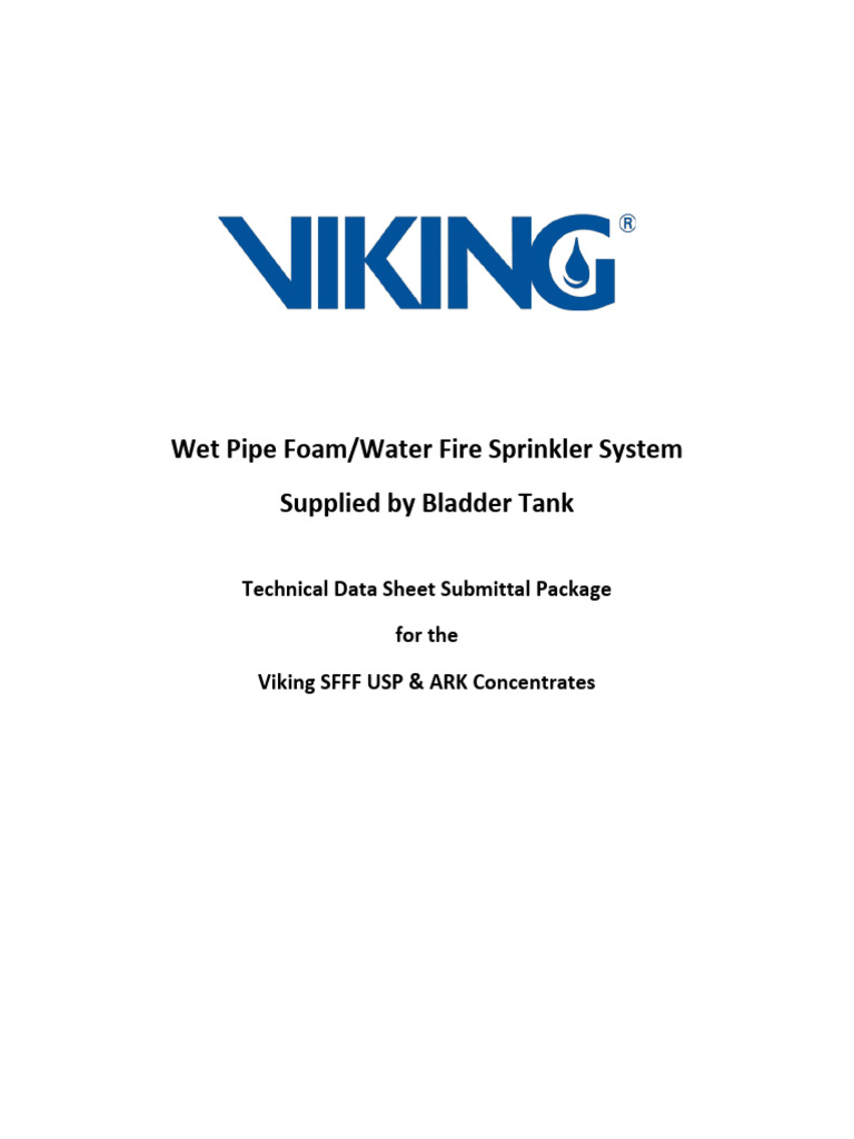 WetPipeFoamWater_Submittal_USP-ARK | PDF | Valve | Fire Sprinkler System