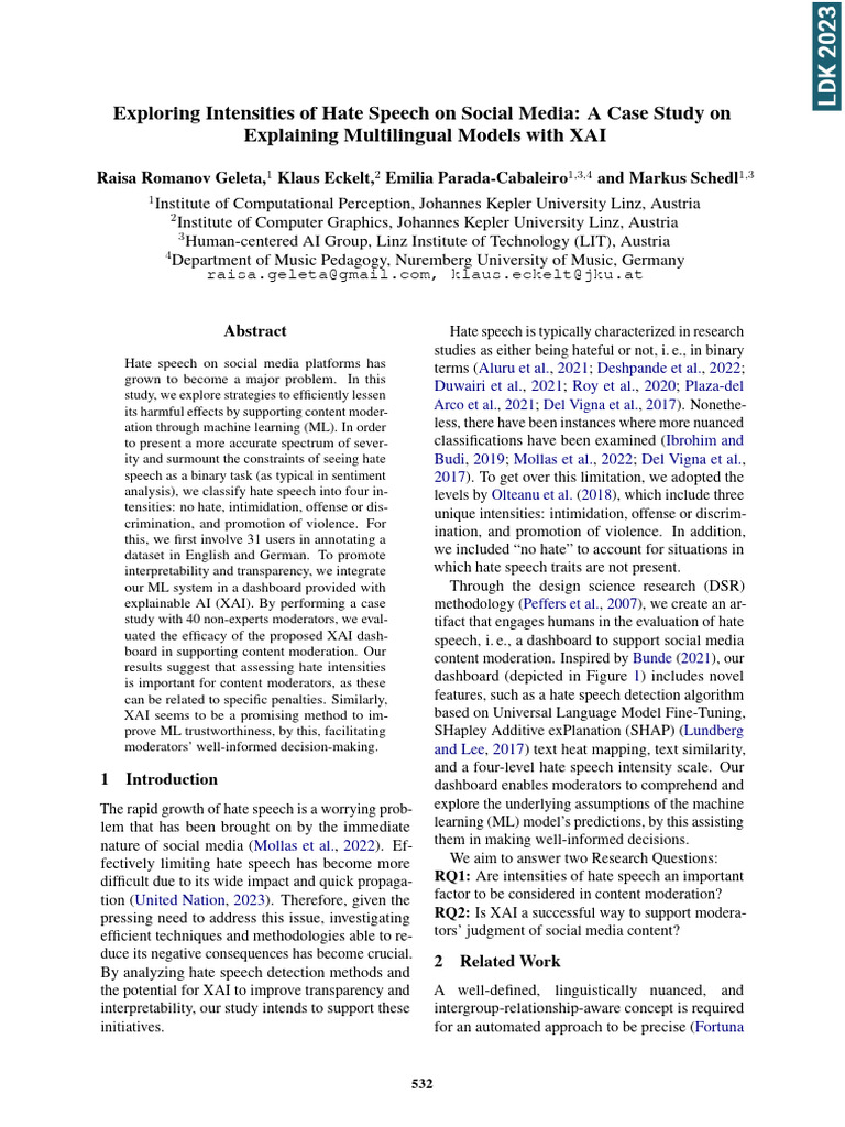 Exploring Intensities of Hate Speech On Social Media | PDF | Learning ...