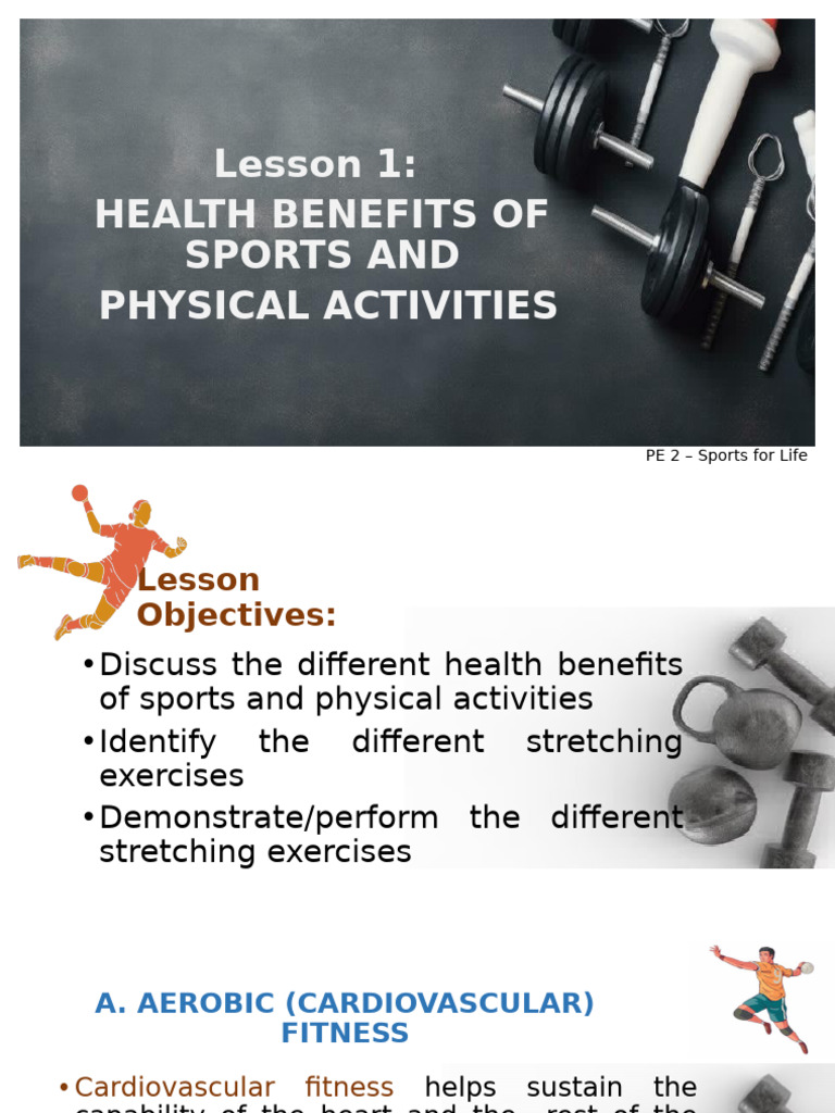 PE 2 L1 The Health Benefits of Sports Physical Activites | PDF ...