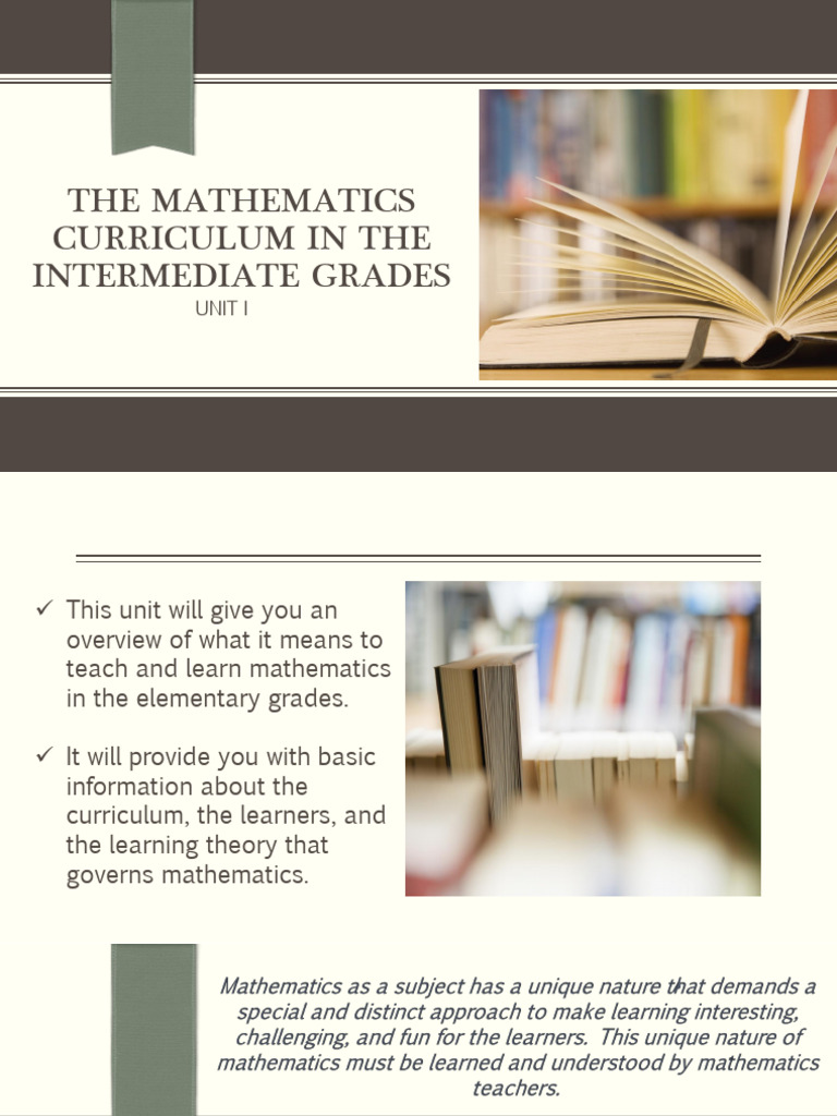 6 The Mathematics Curriculum in The Intermediate Grades | PDF ...