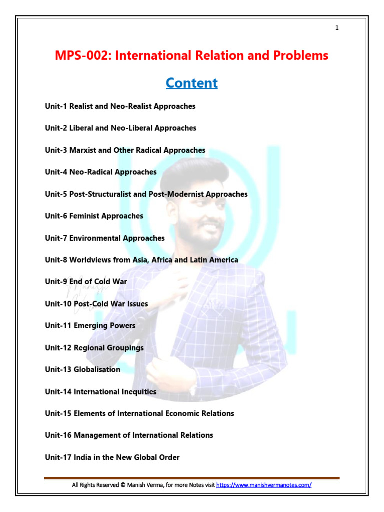 Realism in International Relations Explained | PDF | Gender Studies ...