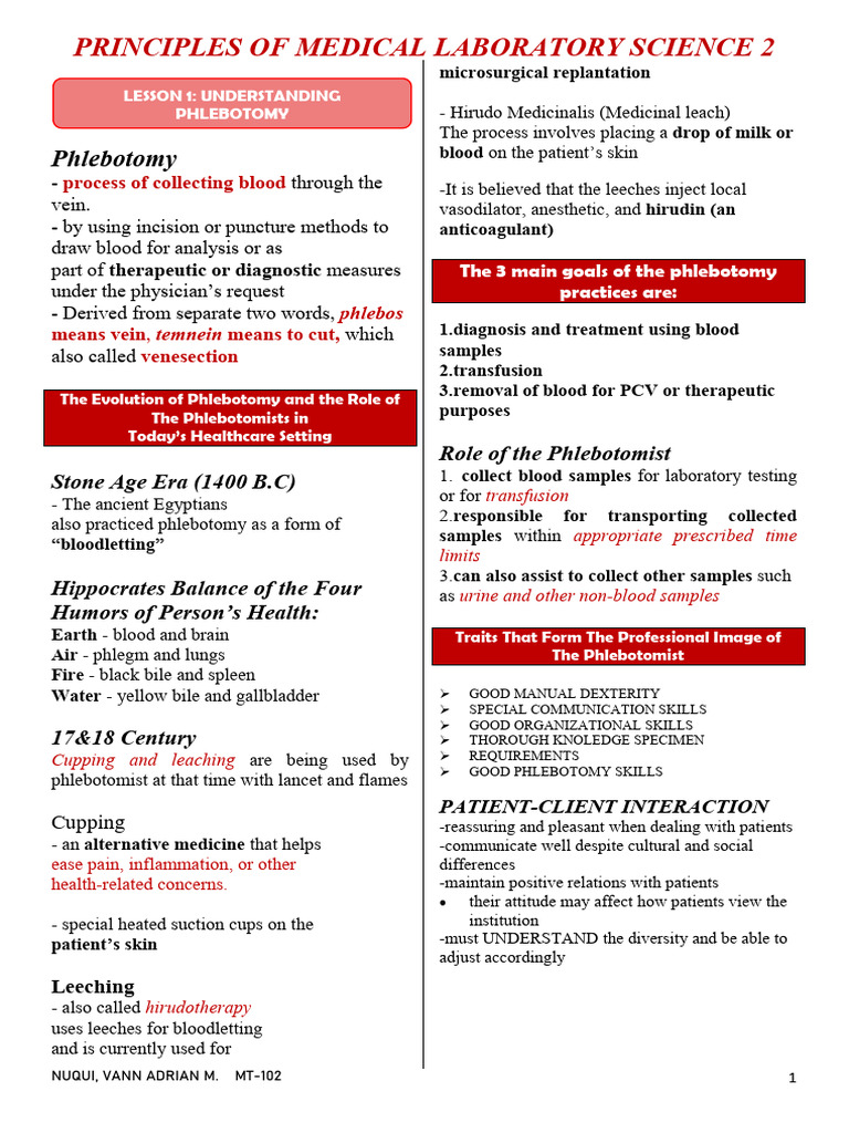 Phlebotomy Tube Color Guide | PDF | Heart | Circulatory System