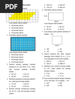 Soal Volume dan Luas Kelas 4 SD | PDF