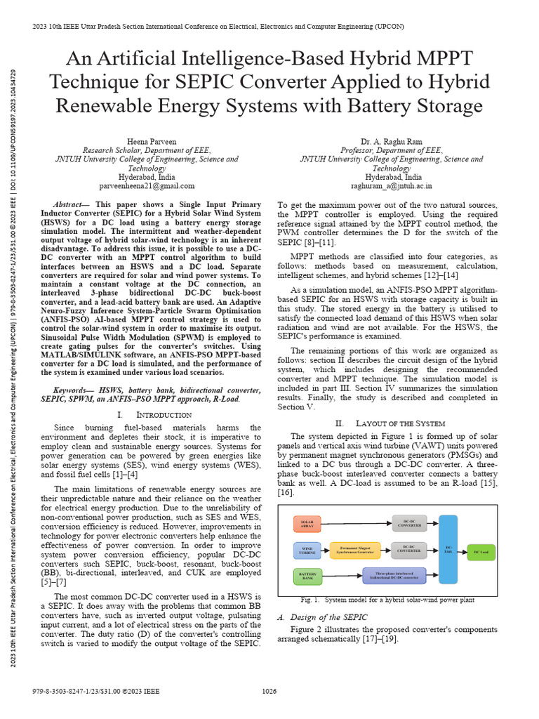 AI-Driven MPPT for Hybrid Energy Systems | PDF | Electricity | Energy ...