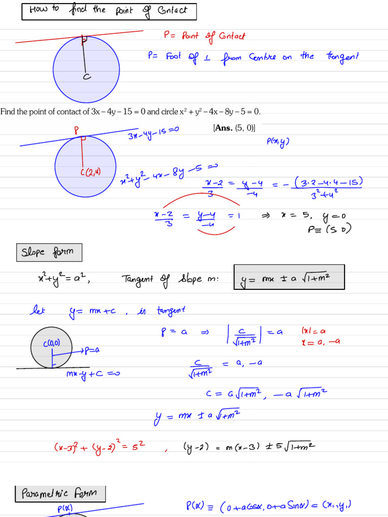Tangent: Point | PDF | Elementary Geometry | Euclidean Geometry