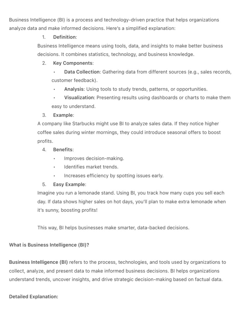 Understanding Business Intelligence Basics | PDF | Data Warehouse ...