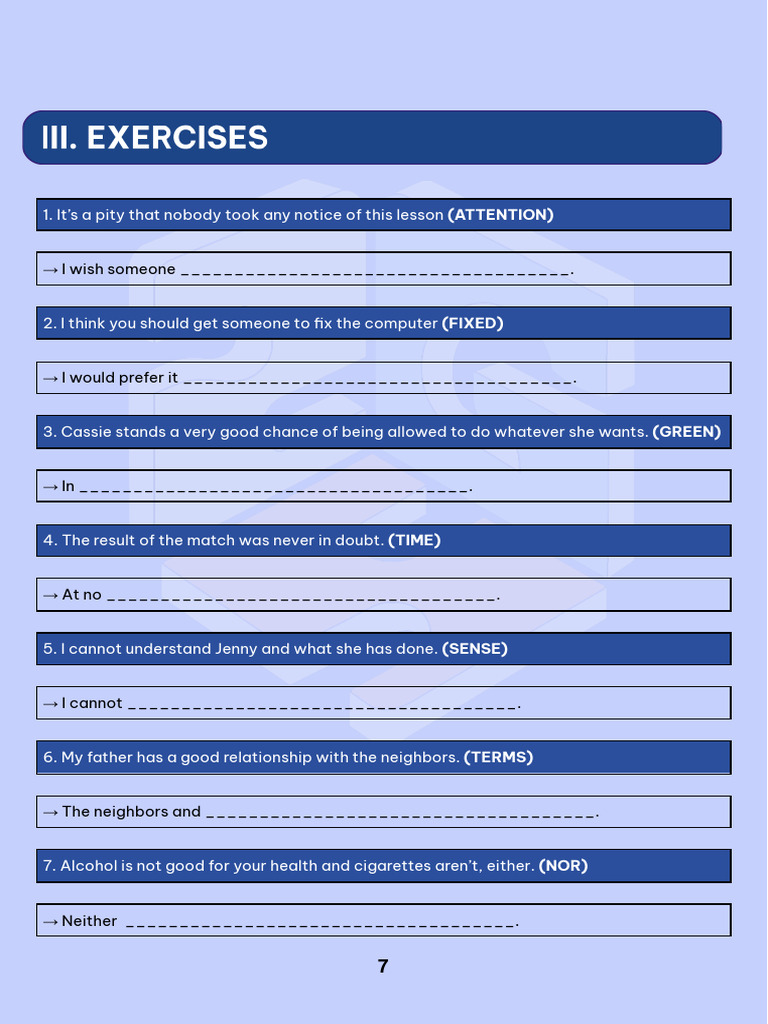 Common Sentence Examples