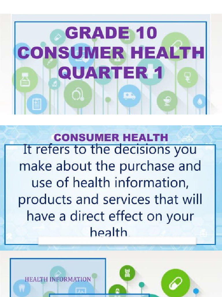 G10 Health Lesson 1 | PDF