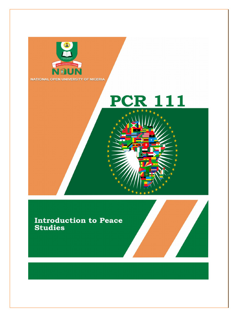 PCR111: Intro to Peace Studies Course | PDF
