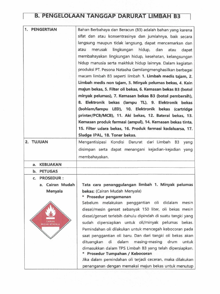 Contoh SOP Tanggap Darurat | PDF