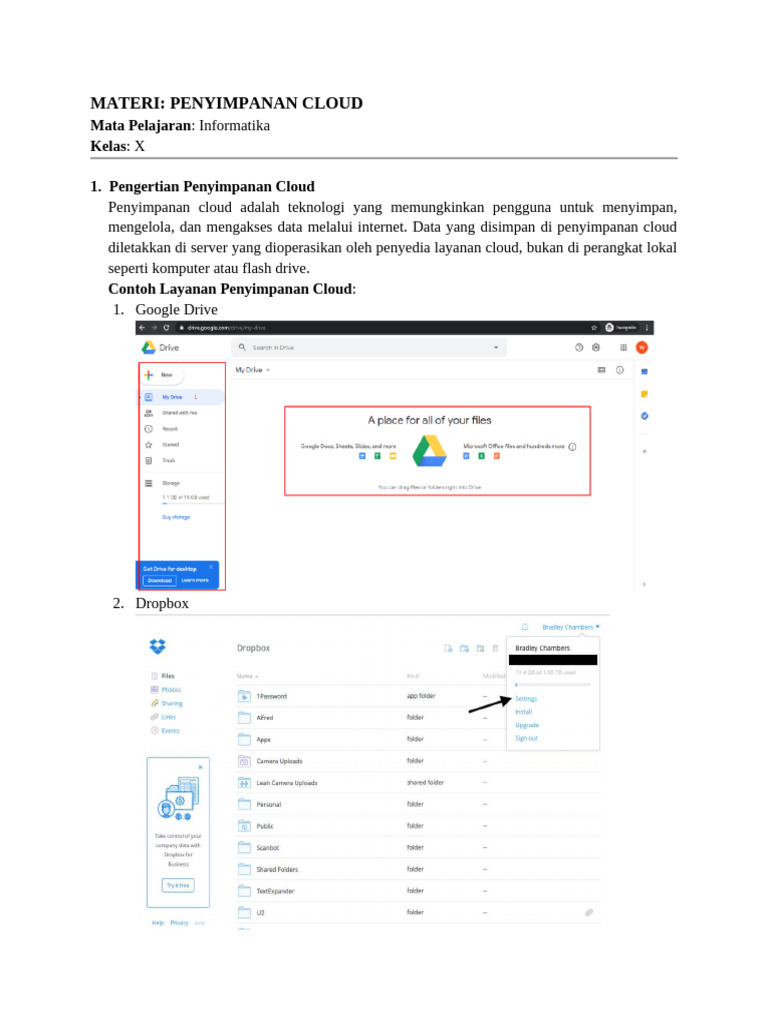 Panduan Lengkap Penyimpanan Cloud | PDF
