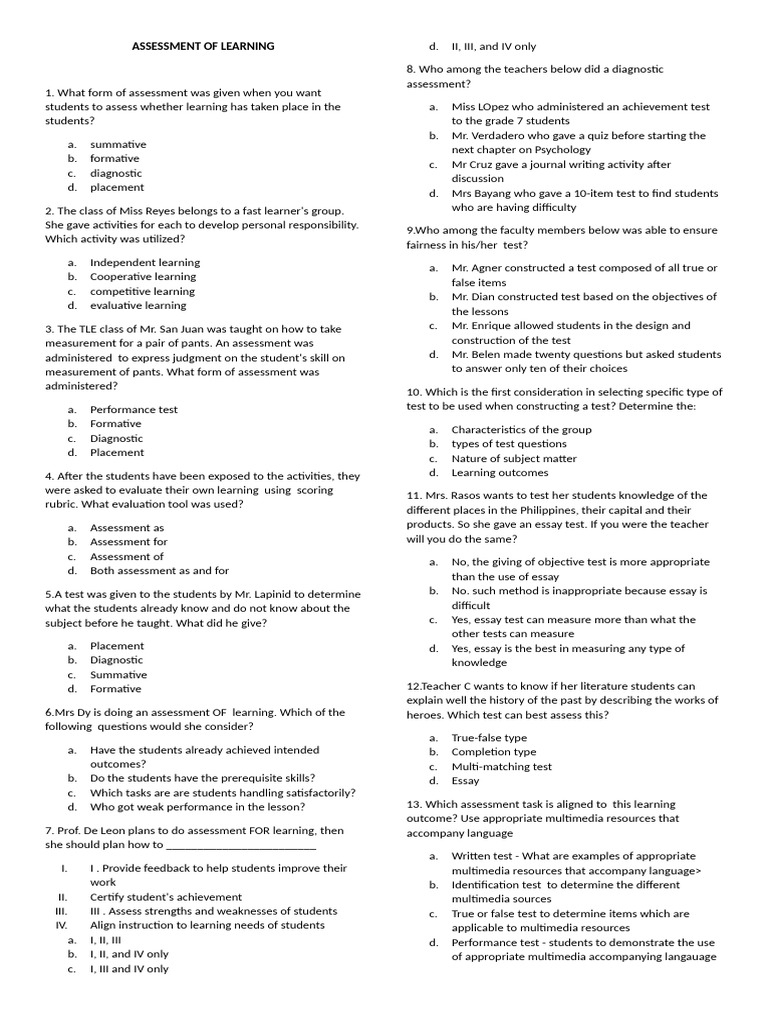 Inbound 2542450641346758257 | PDF | Educational Assessment | Learning