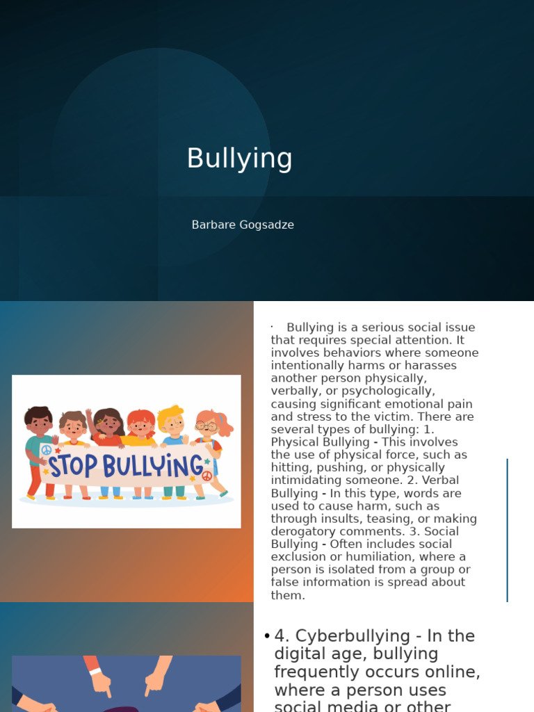 Understanding Types of Bullying | PDF